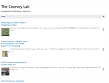 Tablet Screenshot of creeveylab.org